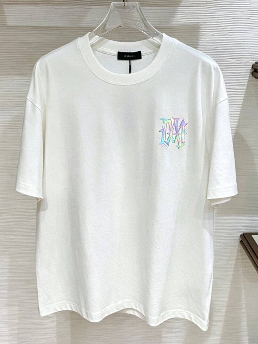 Amiri Holographic Hollywood Graphic Short Sleeve Tee